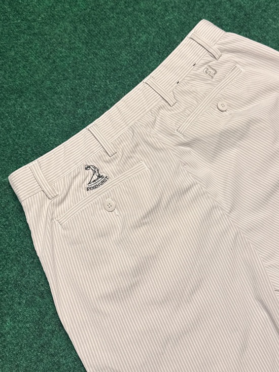 FootJoy Other - Pinehurst FootJoy Golf Shorts in Light Beige & White Stripes (W30 / 9.5” Inseam)